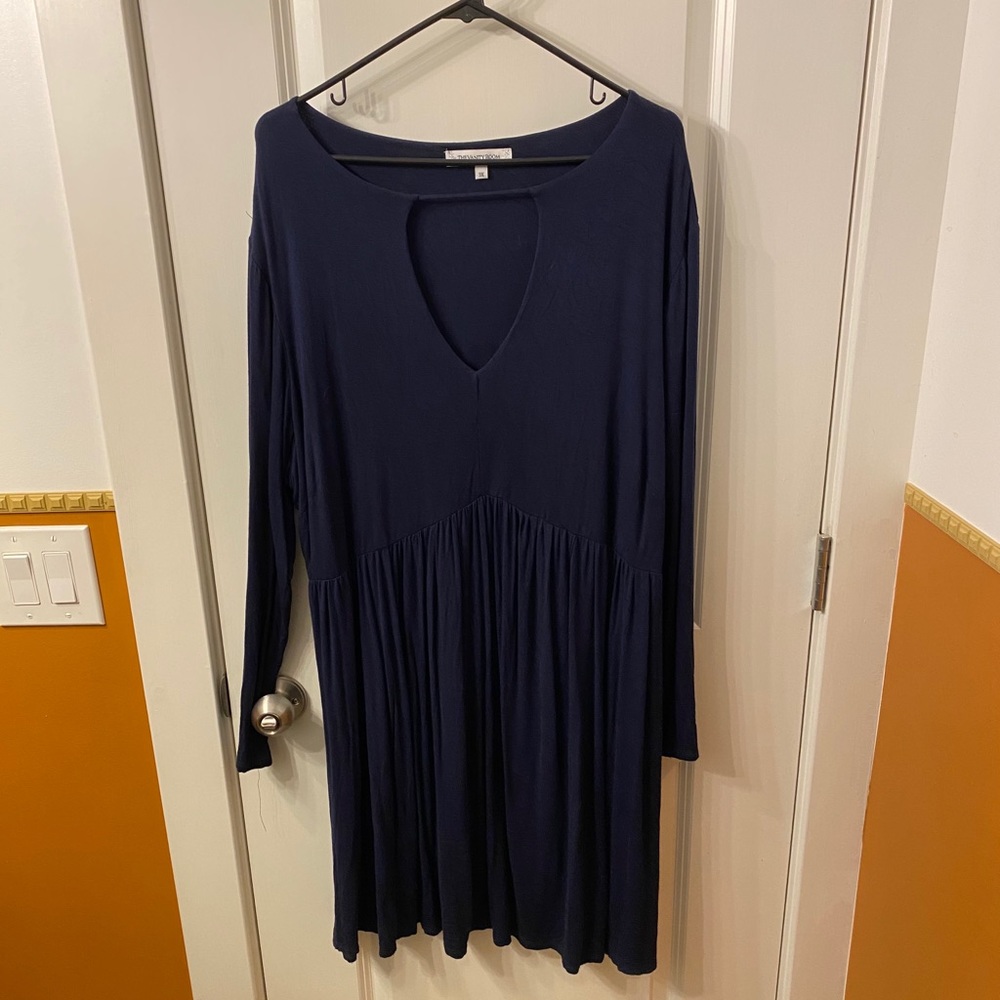 Navy Blue A-line dress